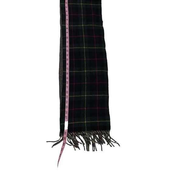 Polo by Ralph Lauren Reversible Plaid Tartan Wool Scarf - Picture 6 of 7